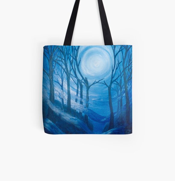 U Storm Moon Allover-Print Tote Bag