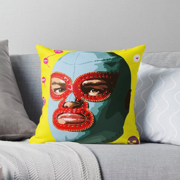 EL LUCHADOR EXTRAORDINAIRE Throw Pillow