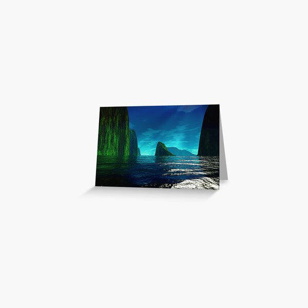 Les Iles Vertes (The Emerald Isles) Greeting Card