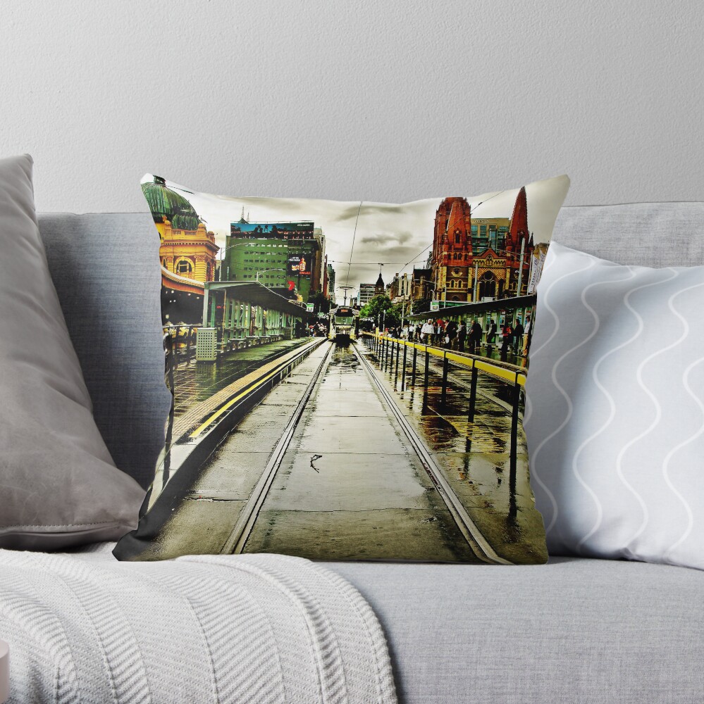 Princes Bridge Throw Pillow