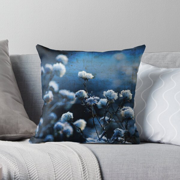 Bokeh bleu Coussin