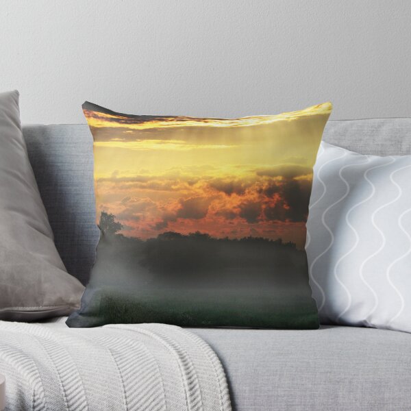 Daybreak on the way Throw Pillow