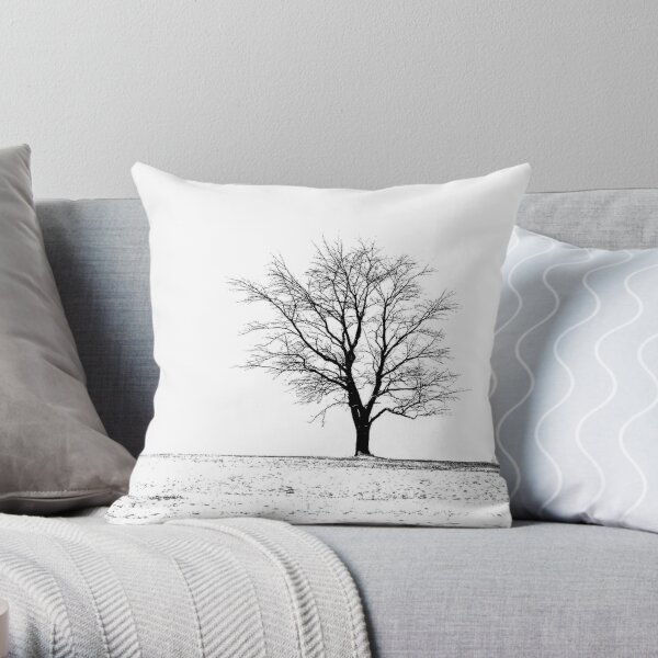 Uncovered Throw Pillow