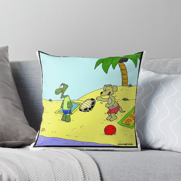 Tan Lines Throw Pillow