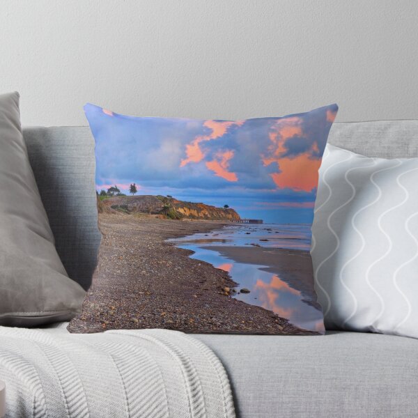 Tranquility. A section in Bacara Beach in Santa Barbara California Throw Pillow