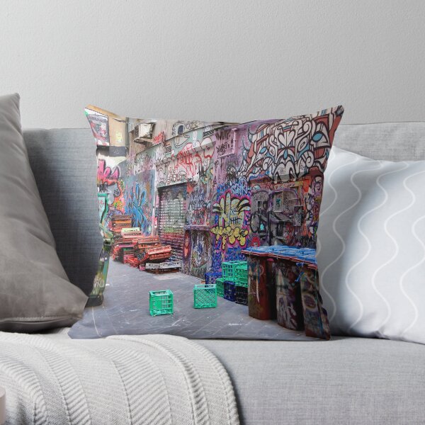 The Crates. Throw Pillow