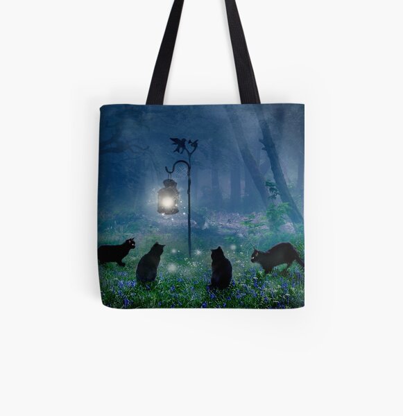 The Witches Cats All Over Print Tote Bag