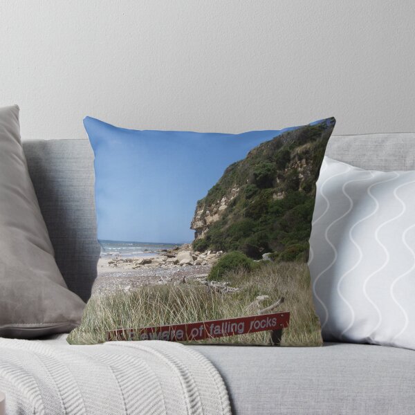 Item preview, warning sign at Fossil Bluff - very appropriate considering the size of some of the boulders! designed and sold by Gaylene Norton.