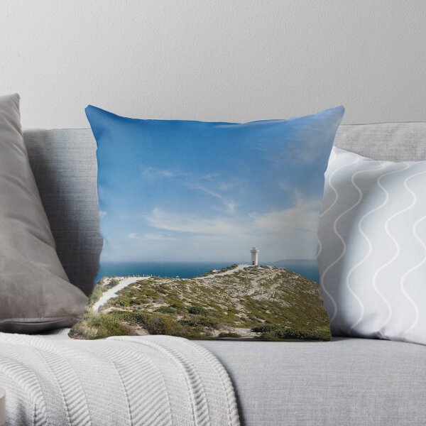 The Light on the Hill. Throw Pillow