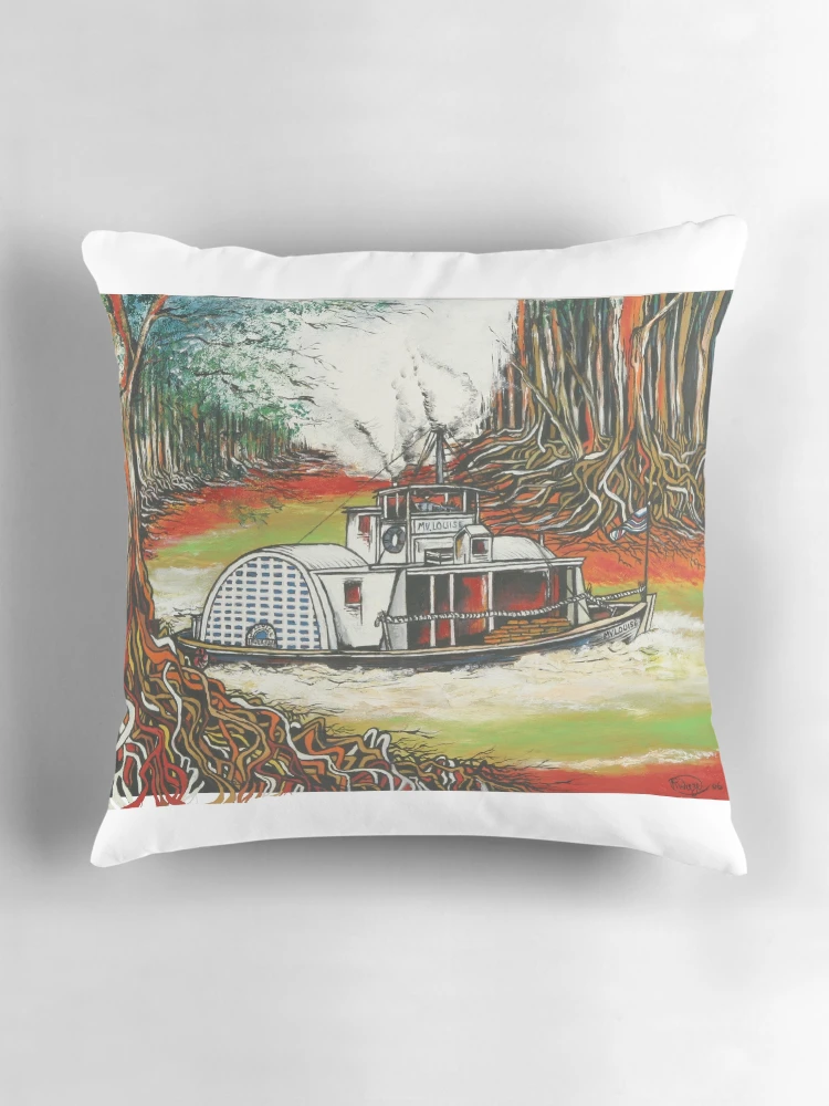 Thumbnail 3 of 4, Pillow, RIVER RUN designed and sold by ROB51.