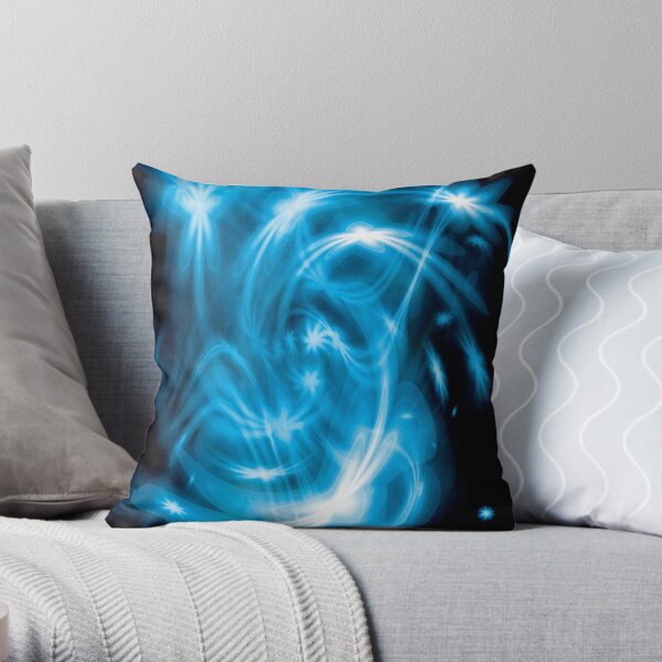 Blue Stars Throw Pillow