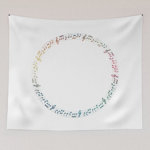 Item preview, Rainbow music circle  designed and sold by AdiDsgn.