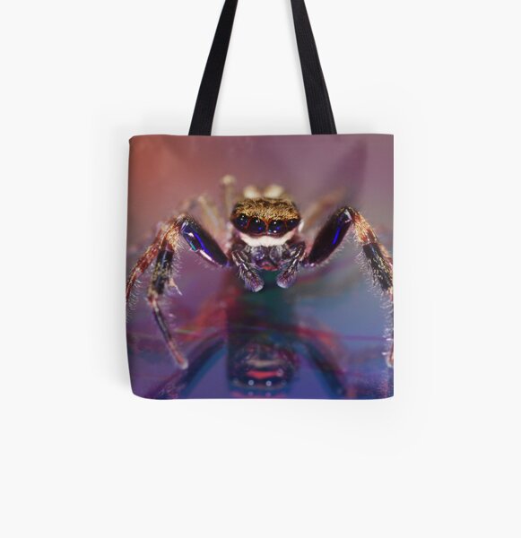 Jumping spider All Over Print Tote Bag