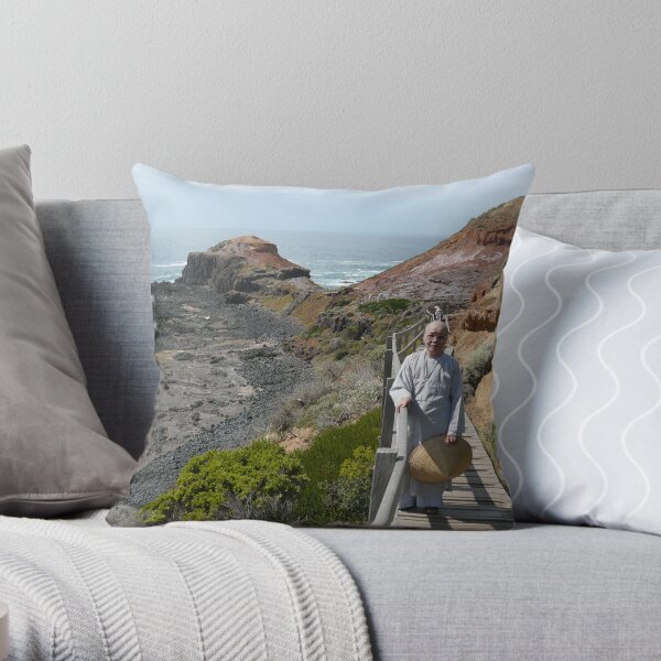 The Old Nun and the Sea Throw Pillow