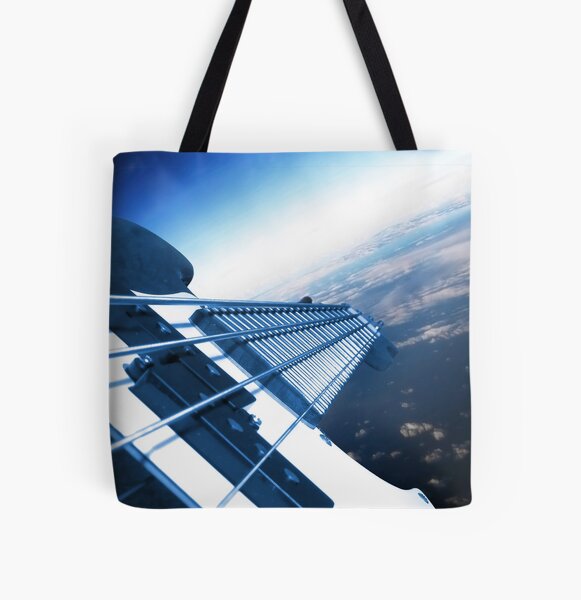 Bass-ship Fenderprise Approaching Earth All Over Print Tote Bag