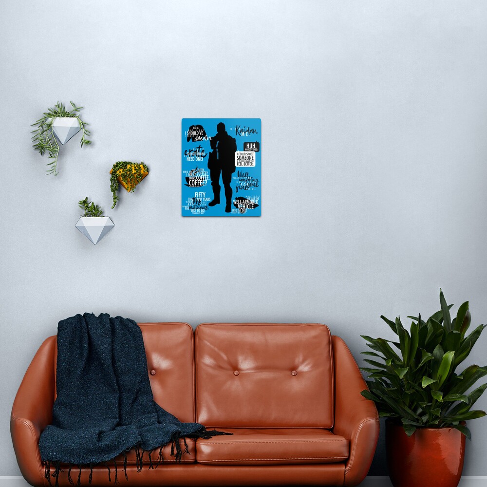 Mass Effect - Kaidan Alenko Metal Print