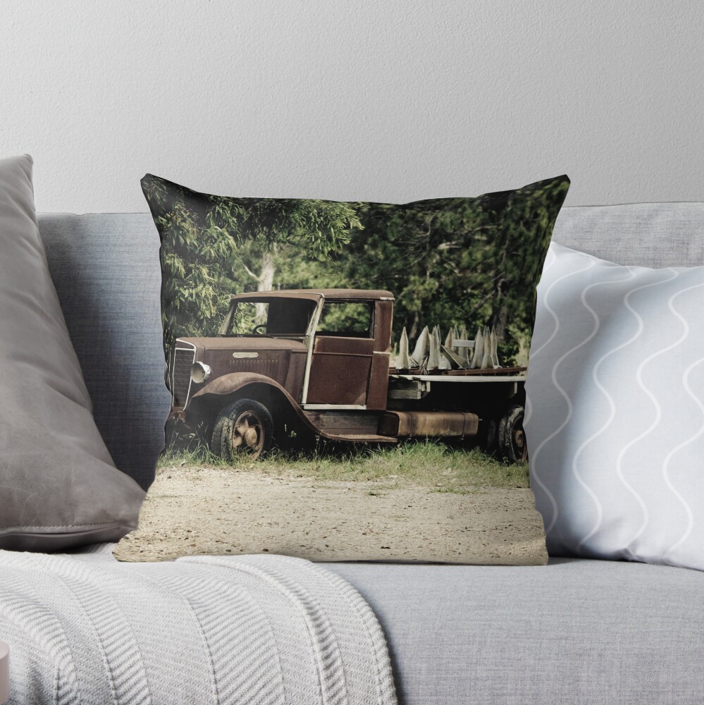 Keep on Trucking Throw Pillow