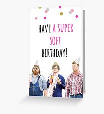 Letterkenny Geburtstagskarte, Aufkleber, Digital Art, Comedy, TV, Humor, Humor, Kanadier, Geschenk, Geschenk, Ideen, haben einen super weichen Geburtstag! Grußkarte