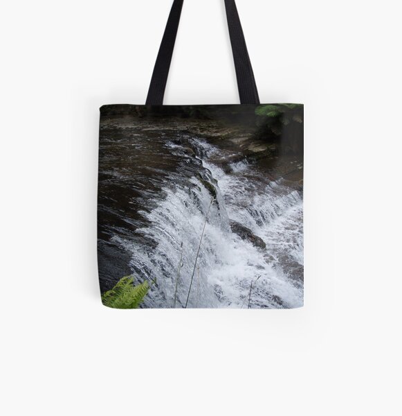 at Liffey Falls, Tasmania - rock steps All Over Print Tote Bag