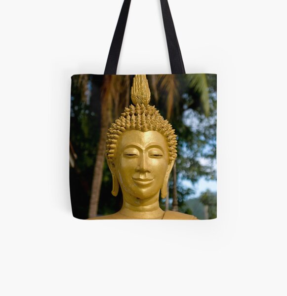Quiet Buddha All Over Print Tote Bag