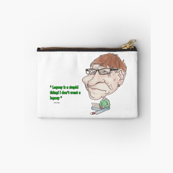 Item preview, Bill Gates 'quote caricature' - Hand drawn original print designed and sold by CaricaturesTom.