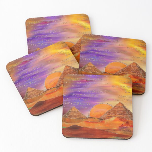 Item preview, Egyptian pyramids landscape Mixed Media designed and sold by Nartissima.