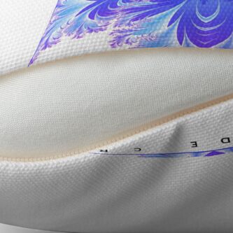 Alternate view of Fleur de Croix Violet Throw Pillow