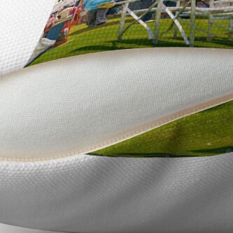 Alternate view of Key Biscayne Art Festival Throw Pillow