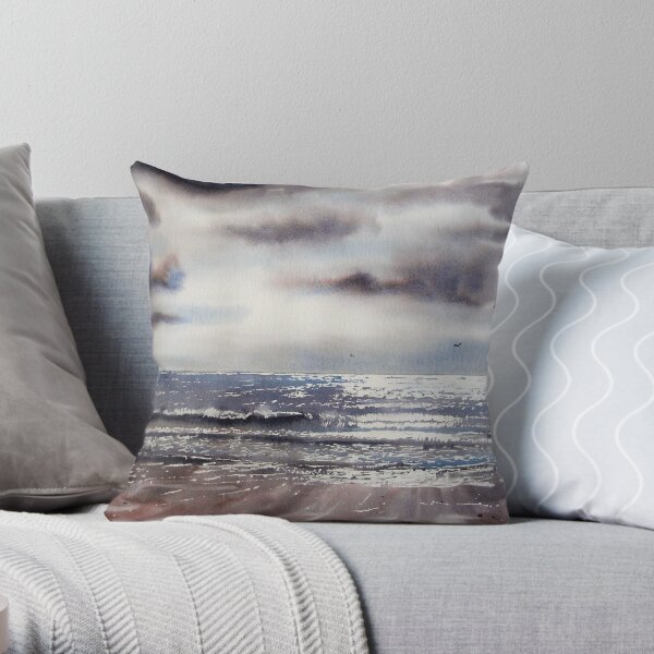 After the storm - south beach Throw Pillow