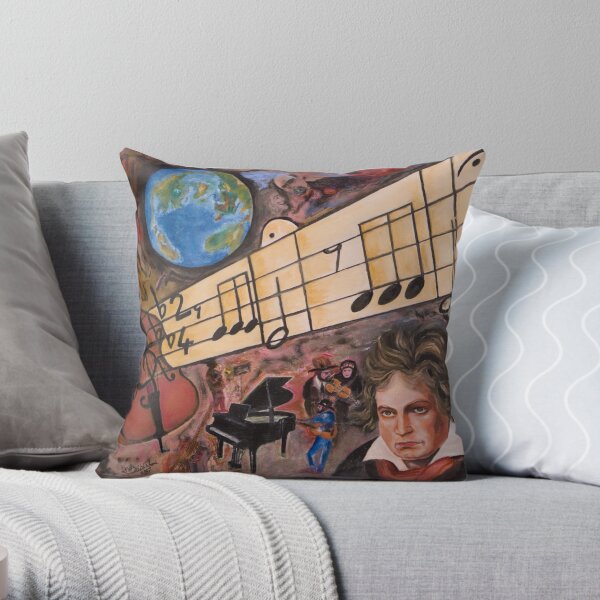 beethoven Throw Pillow