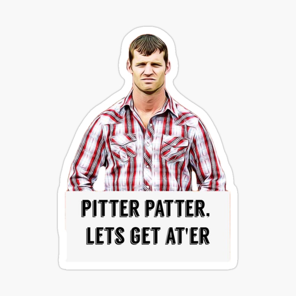 Letterkenny Pitter Patter Let's Get At 'Er Funny Tv Show Gift Beer Can Cooler 