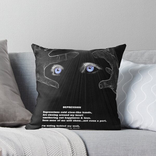 Item preview, Emotive, depression, dark, eyes, hand designed and sold by grinandbearit.