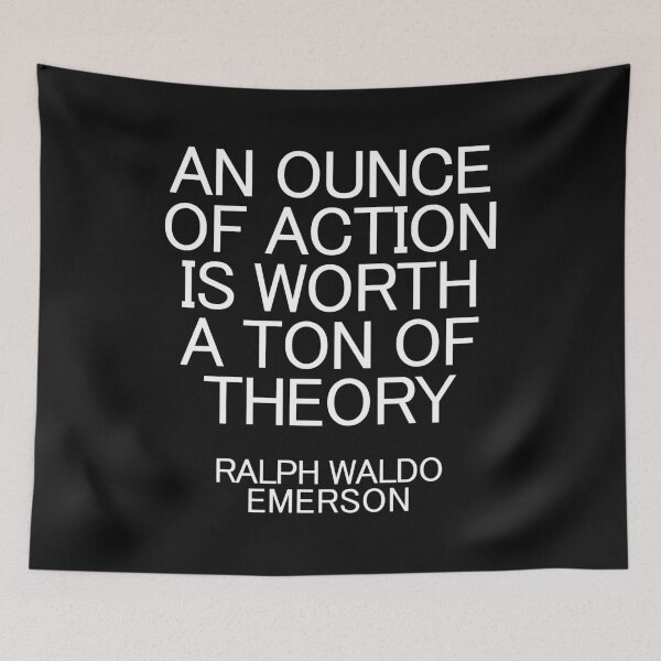 Item preview, Ralph Waldo Emerson Philosophy Action Theory designed and sold by GetItGiftIt.