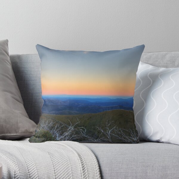 Sunrise in the High Country Throw Pillow