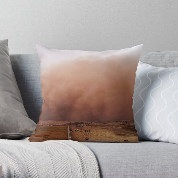Sand storm in Afghanistan Throw Pillow