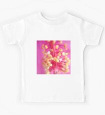 Pink Hibiscus Macro Kids Tee
