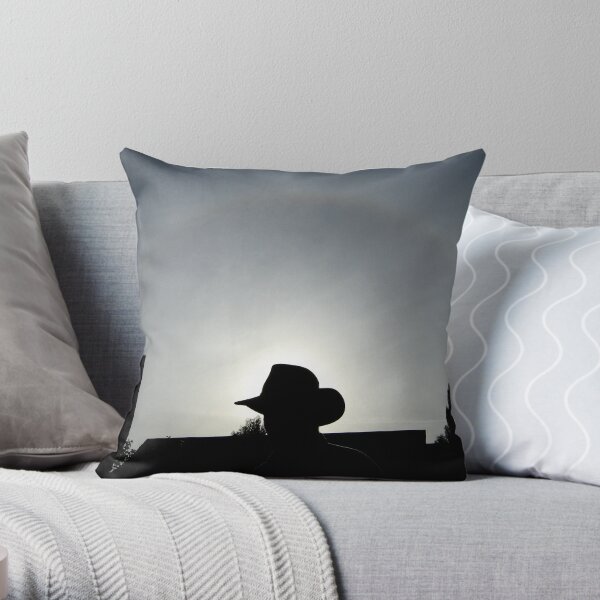 Hat & halo Throw Pillow
