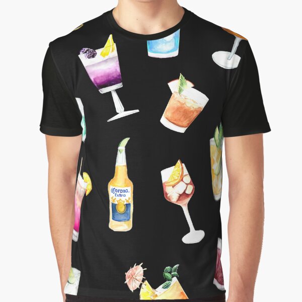 Alcohol Beer Cocktails lover Graphic T-Shirt