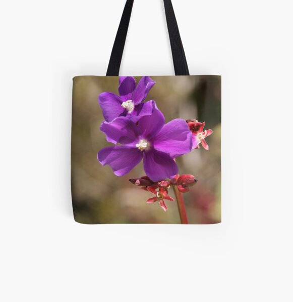 Purple All Over Print Tote Bag