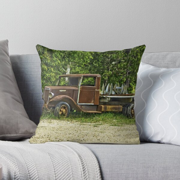 Keep on Trucking. Throw Pillow