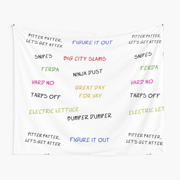Letterkenny, Tv, favorite phrases, sayings, quotes, sticker packs, sticker sets, bundles, collection, montage, set of 11 Tapestry