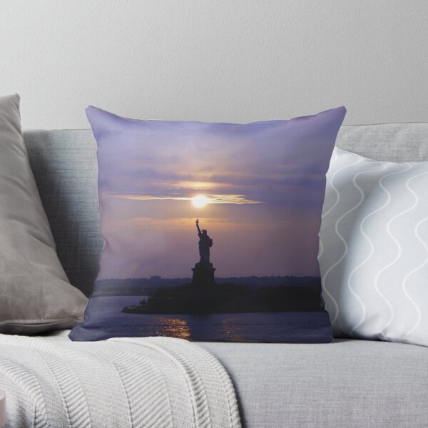 Lady Liberty Throw Pillow