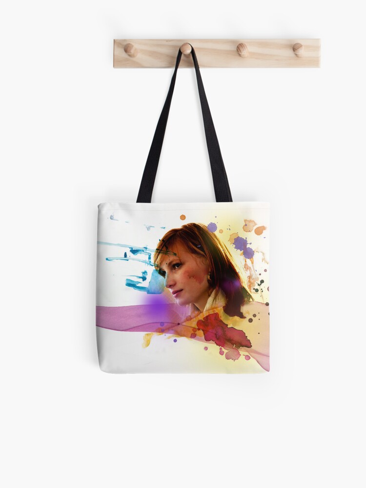 Thumbnail 1 of 2, Tote Bag, pink ribbon designed and sold by hannahhen.