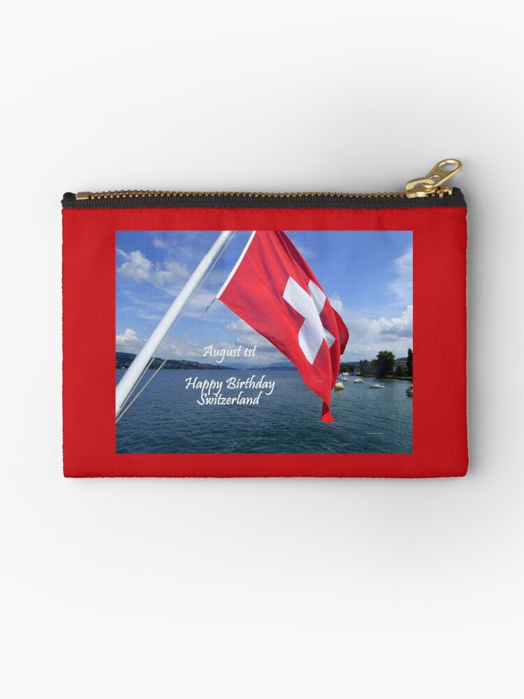 Pochette Joyeux Anniversaire Suisse Par Vaengi Redbubble