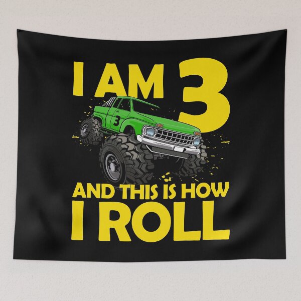 Item preview, 3rd Birthday Gift 3 Years Monster Truck designed and sold by Damn Fine Arts.