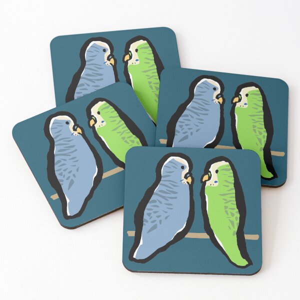 Item preview, budgies (parakeets) designed and sold by greendeer.