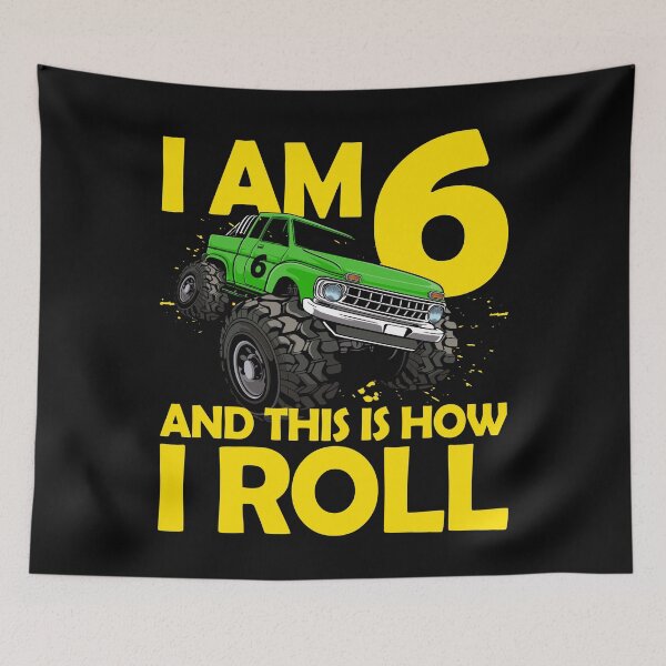 Item preview, 6th Birthday Gift 6 years Monster Truck designed and sold by Damn Fine Arts.