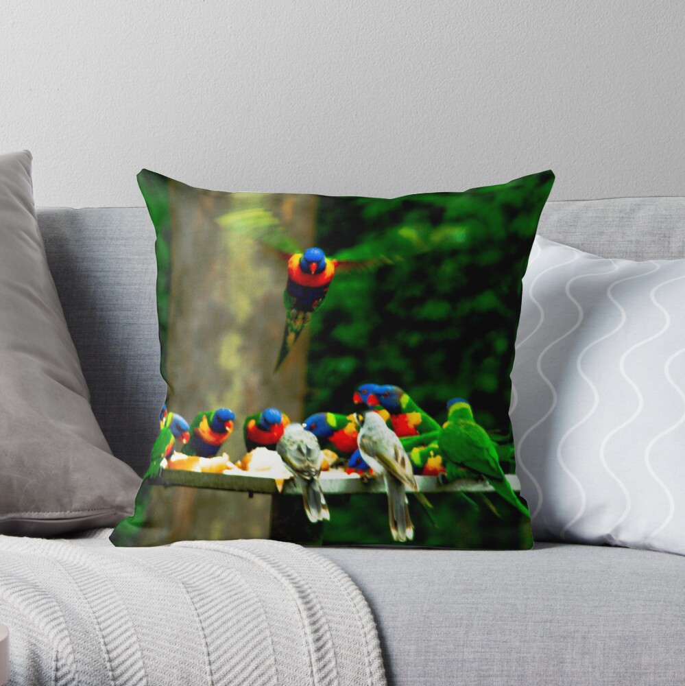 The Birds Throw Pillow