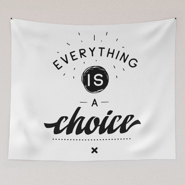 Item preview, Everything Is A Choice Inspirational Quotes designed and sold by ProjectX23.