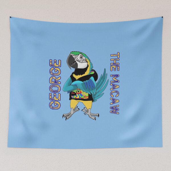 Item preview, George the Macaw designed and sold by Skye Elizabeth Carroll.